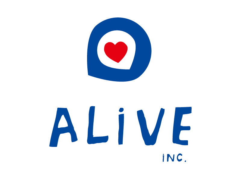 ALiVE INC. 有限会社アライブ ロゴ