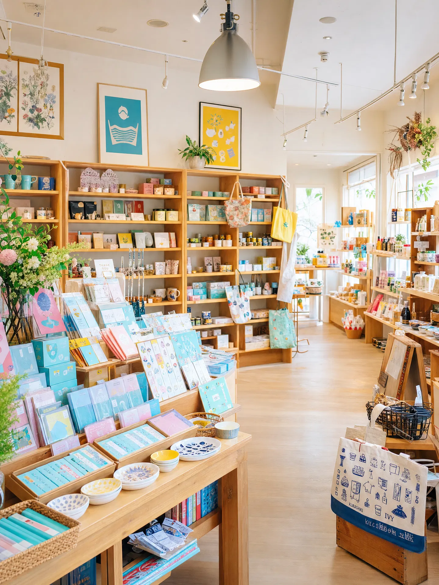おしゃれな雑貨セレクトショップ店内